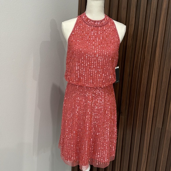 NWT 🏷️ ADRIANNA PAPELL halter dress size 4 - Picture 4 of 14